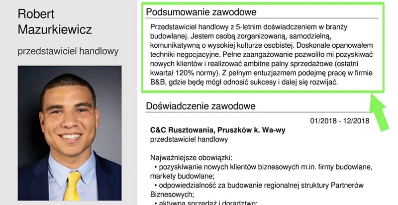 Podsumowanie zawodowe w CV: Co wpisać, by zachwycić rekrutera?